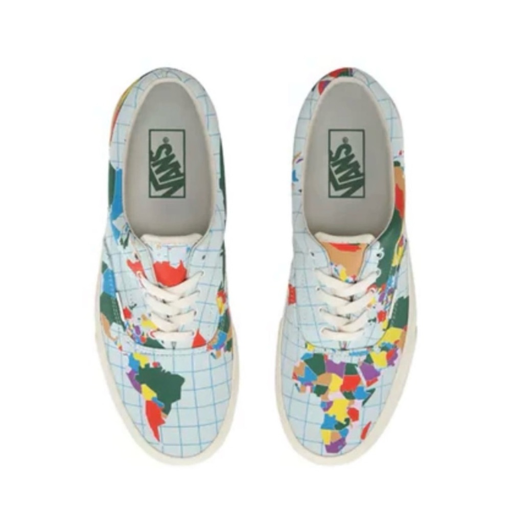 NWOT VANS SAVE OUR PLANET X ERA WORLD MAP SKATE SHOES